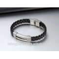 genuine leather bracelet for men with stainless steel clasp With high quality made by Lefeng jewelry manufacture